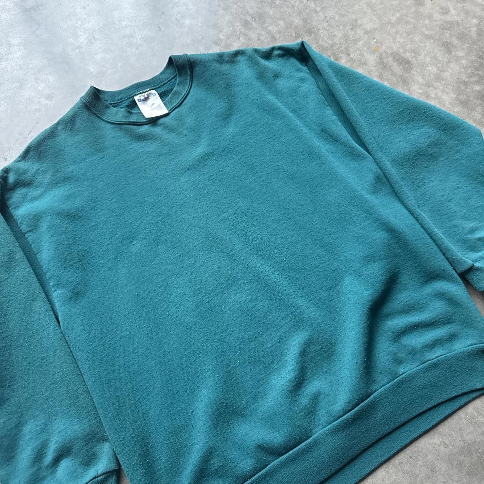 Jerzees Jerzees Crewneck Vintage Y2k Teal Green Sweatshirt Size US M / EU 48-50 / 2 - 3 Thumbnail