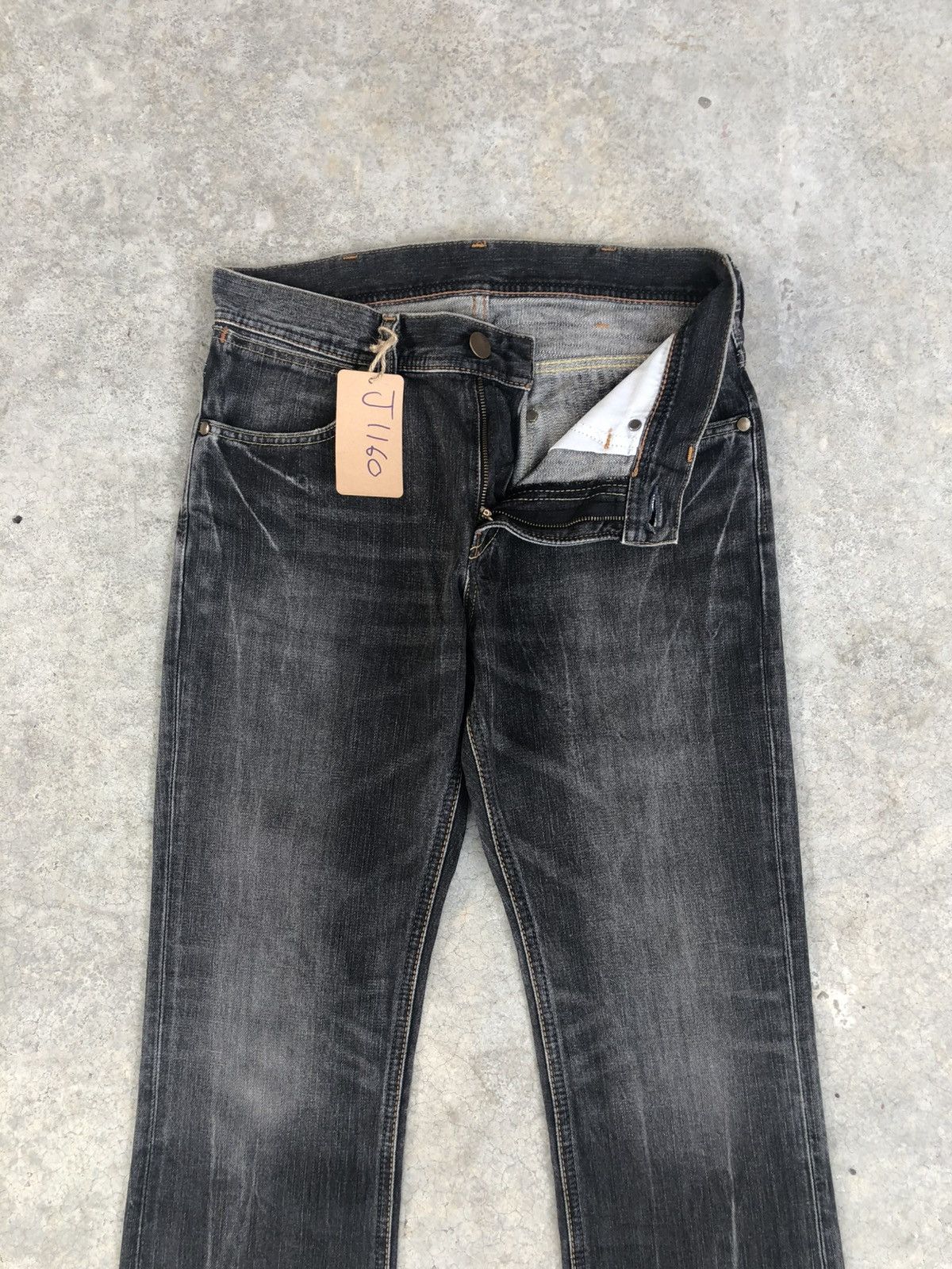 If Six Was Nine Japanese Wrangler Flared Jeans Distressed Size US 30 / EU 46 - 3 Thumbnail