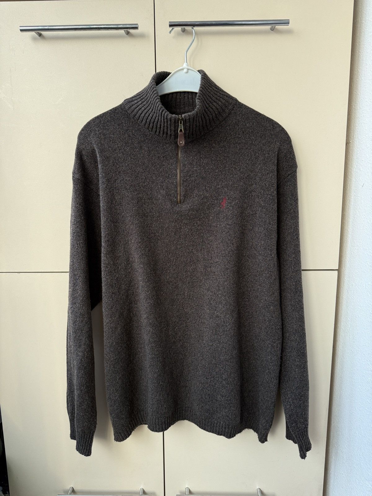 Marlboro Classics Marlboro classics Knit Wool sweater 1/3 zip brown 90s Size US XL / EU 56 / 4 - 10 Thumbnail