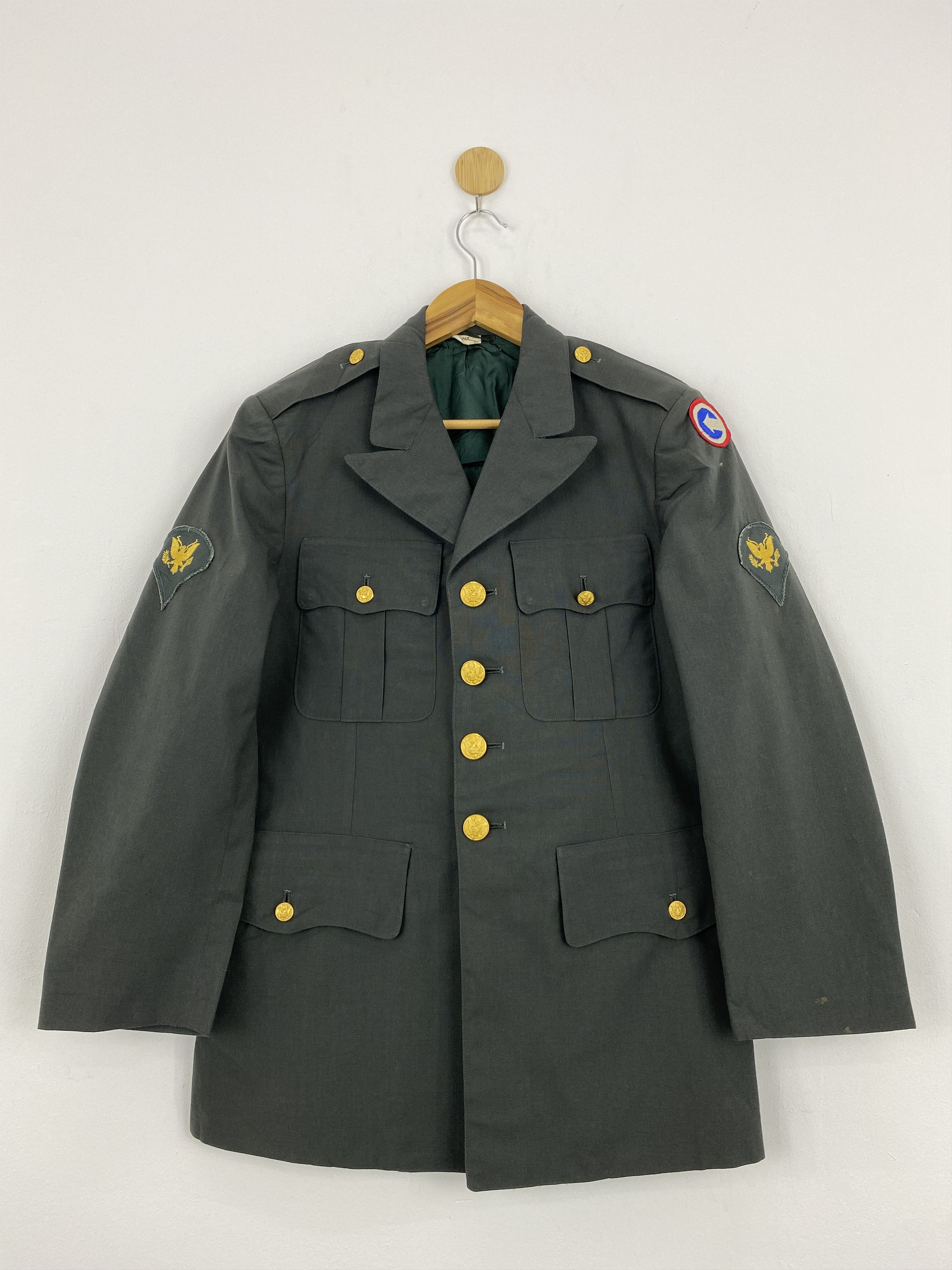 Vintage Vintage 80s US Army Military Uniform Jacket J1738 Size US S / EU 44-46 / 1 - 1 Thumbnail