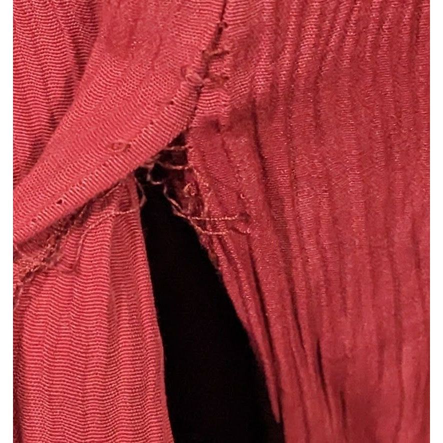 Other Vintage Marnie West Red Formal Split Front Midi Dress Size M / US 6-8 / IT 42-44 - 5 Thumbnail
