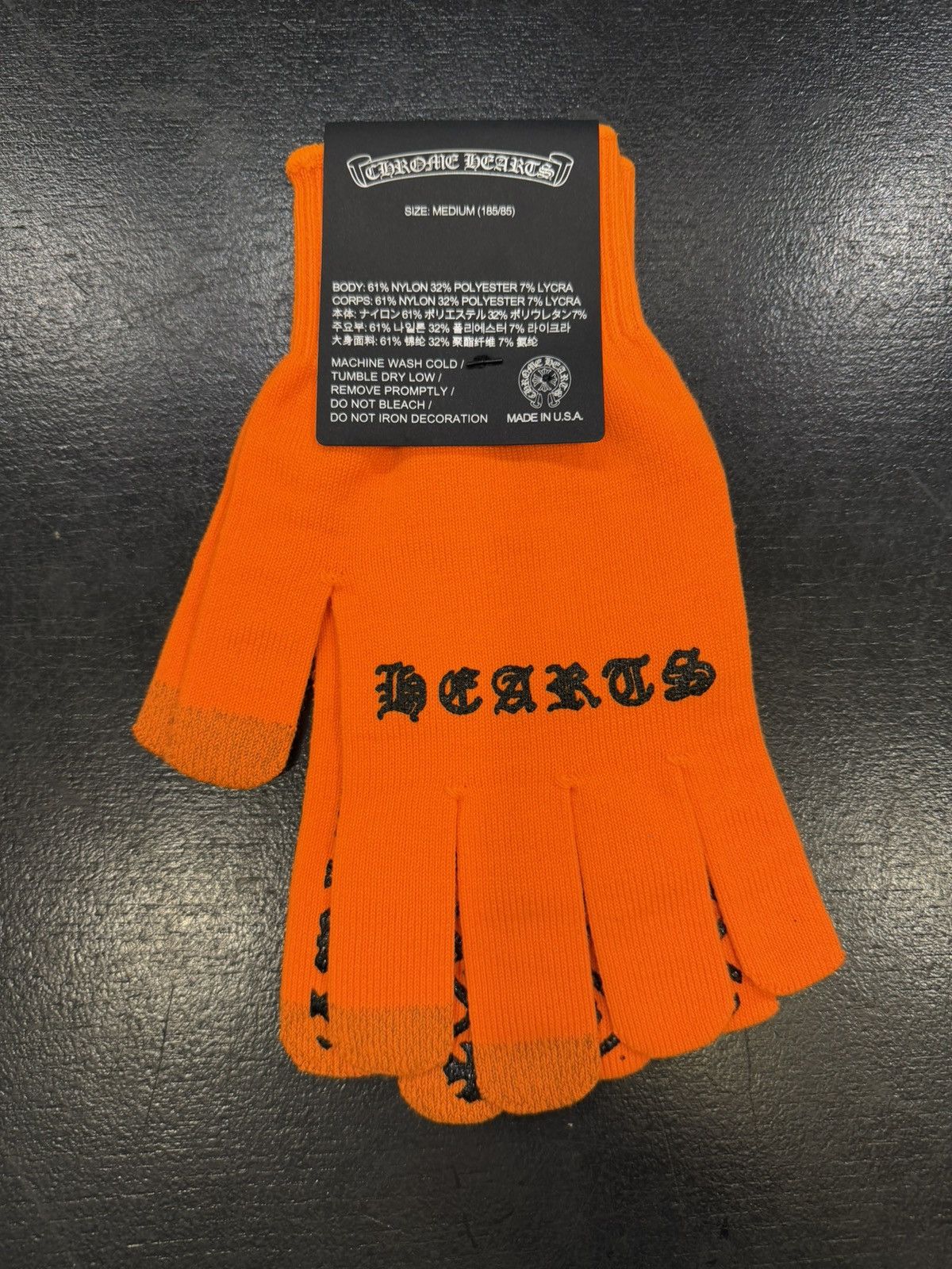 Chrome Hearts Chrome Hearts Gloves - Orange Size ONE SIZE - 2 Thumbnail
