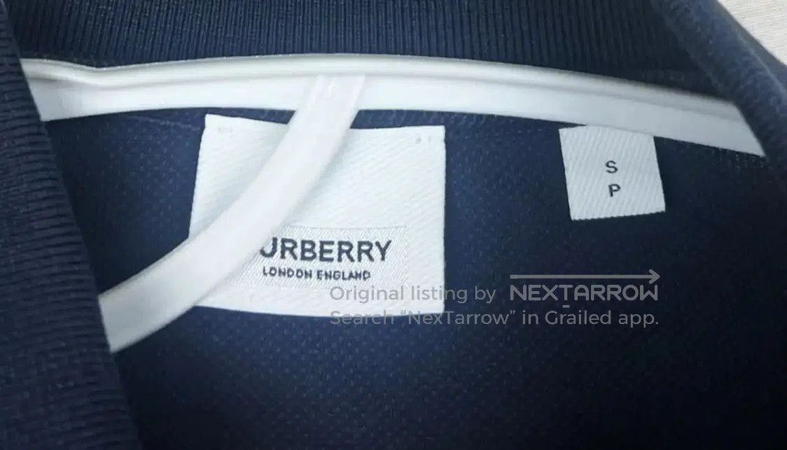 Burberry Burberry Men's Navy Cotton Polo Shirt. Size US S / EU 44-46 / 1 - 4 Thumbnail