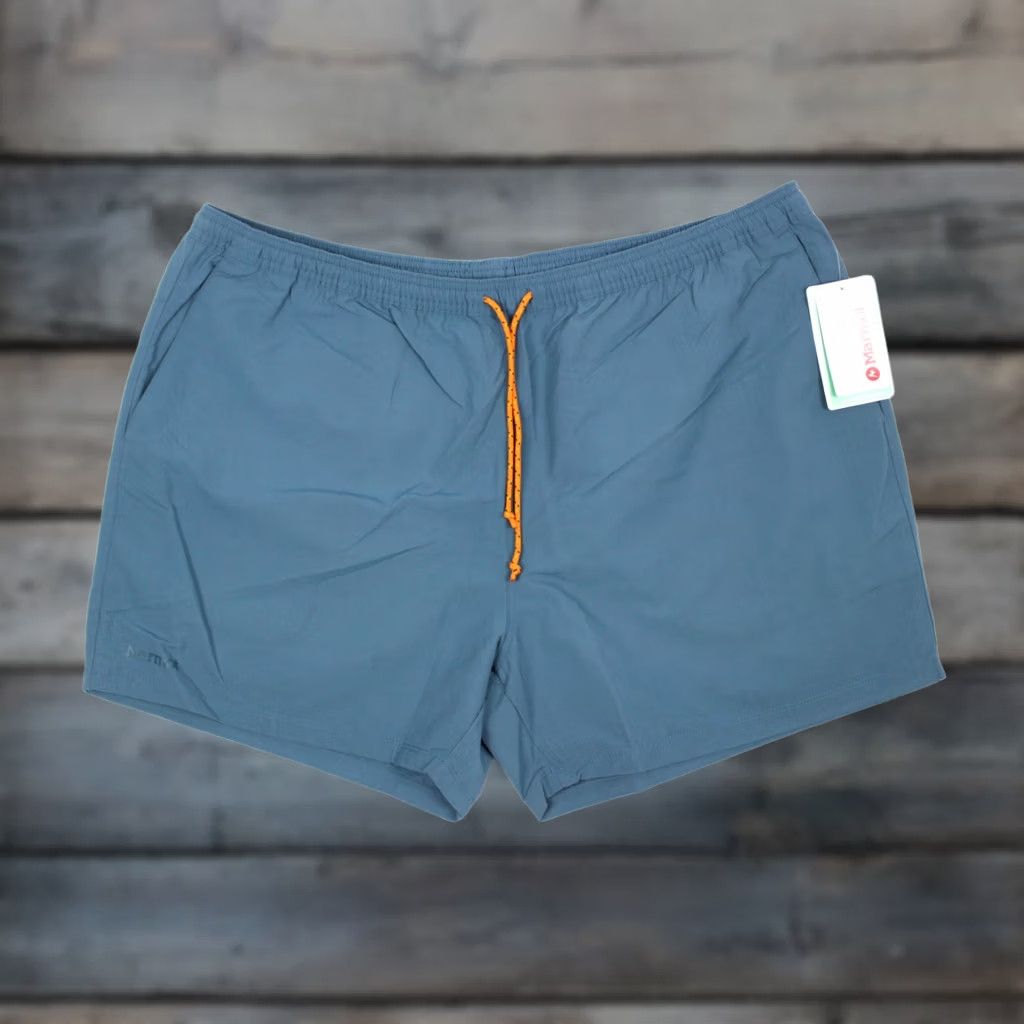 Marmot Marmot Men's Juniper Shorts 5" Shorts XXL Dusty Teal Bermuda Activewear Elastic Drawstring Pockets 100% Nylon M12590 Size US 39 - 1 Thumbnail