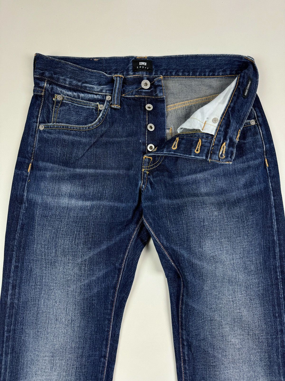 Edwin Edwin ED-55Regular Tapered Salvage Jeans Pants Size US 30 / EU 46 - 8 Thumbnail