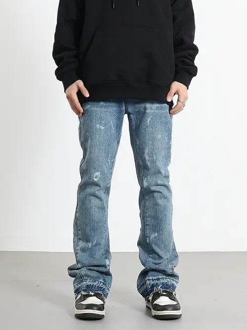 VIBE flared distressed washed paint jeans Size US 30 / EU 46 - 5 Thumbnail