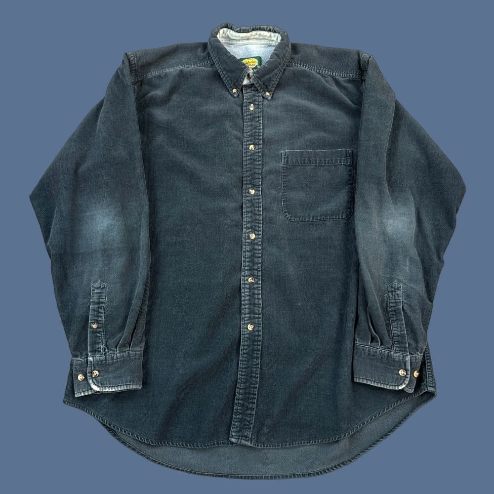 Vintage VINTAGE Cabela's Shirt Mens XL Tall Navy Corduroy Long Sleeve Button Down Size US XL / EU 56 / 4 - 1 Thumbnail