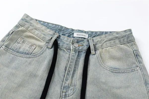 Japanese Brand Madoka x Yumi Washed distressed loose-fitting wide-leg jeans Size US 32 / EU 48 - 4 Thumbnail