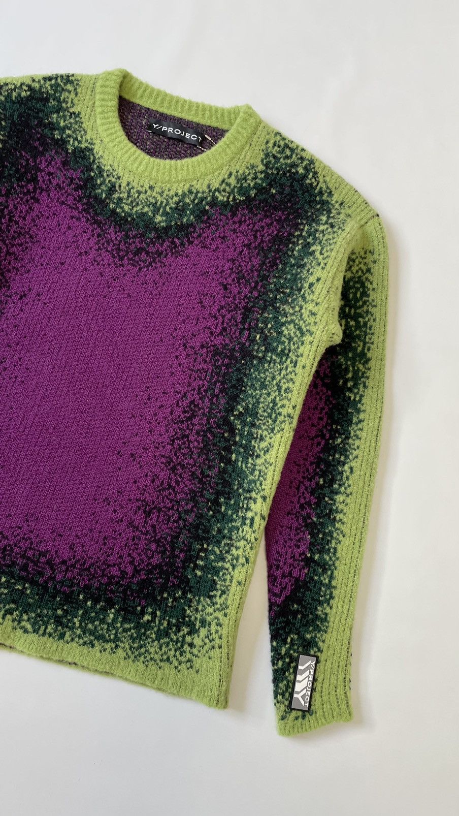 Y/Project A/W 22 Purple / Lime ‘Gradient’ Sweater Size US M / EU 48-50 / 2 - 4 Thumbnail