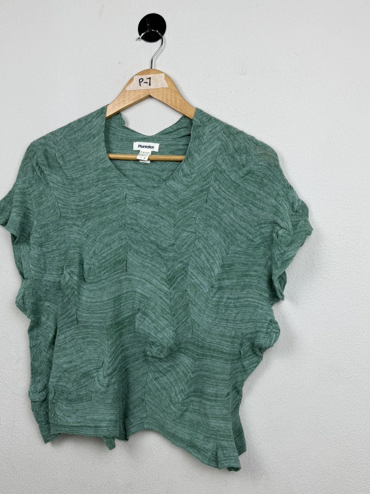 Issey Miyake Plantation Issey Miyake 3D Textured "Leaf" Knit Top Size M / US 6-8 / IT 42-44 - 3 Thumbnail