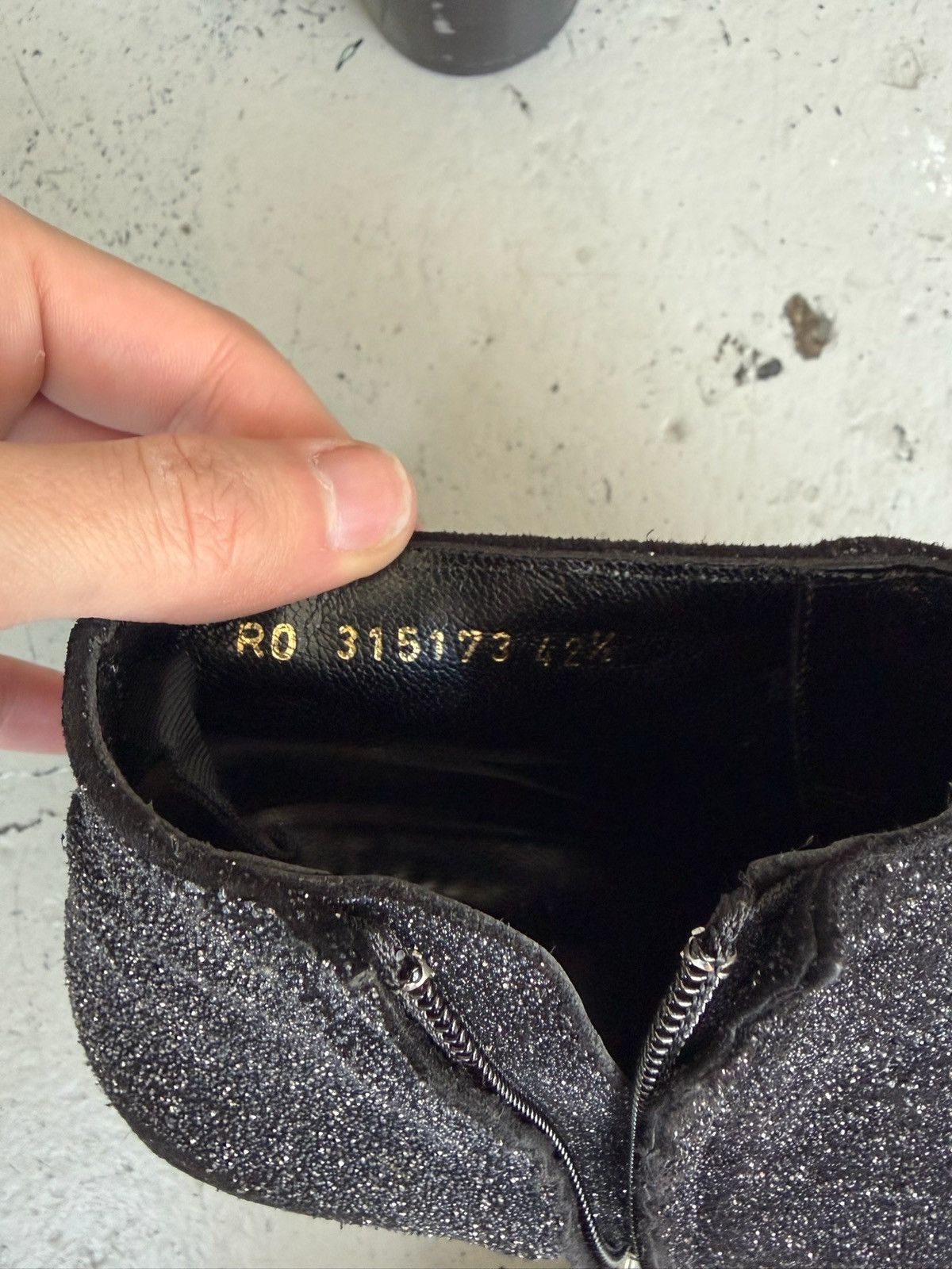 Saint Laurent Paris Saint Laurent Paris AW13 Black Glitter Ankle Boots Size US 9.5 / EU 42-43 - 5 Thumbnail