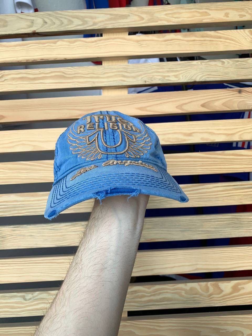 True Religion True religion cap denim jeans cap Size ONE SIZE - 3 Thumbnail