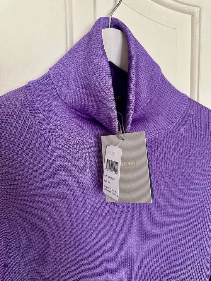 Tom Ford o1ebxxf0225 Turtleneck Sweater in Lilac Size US XL / EU 56 / 4 - 4 Thumbnail