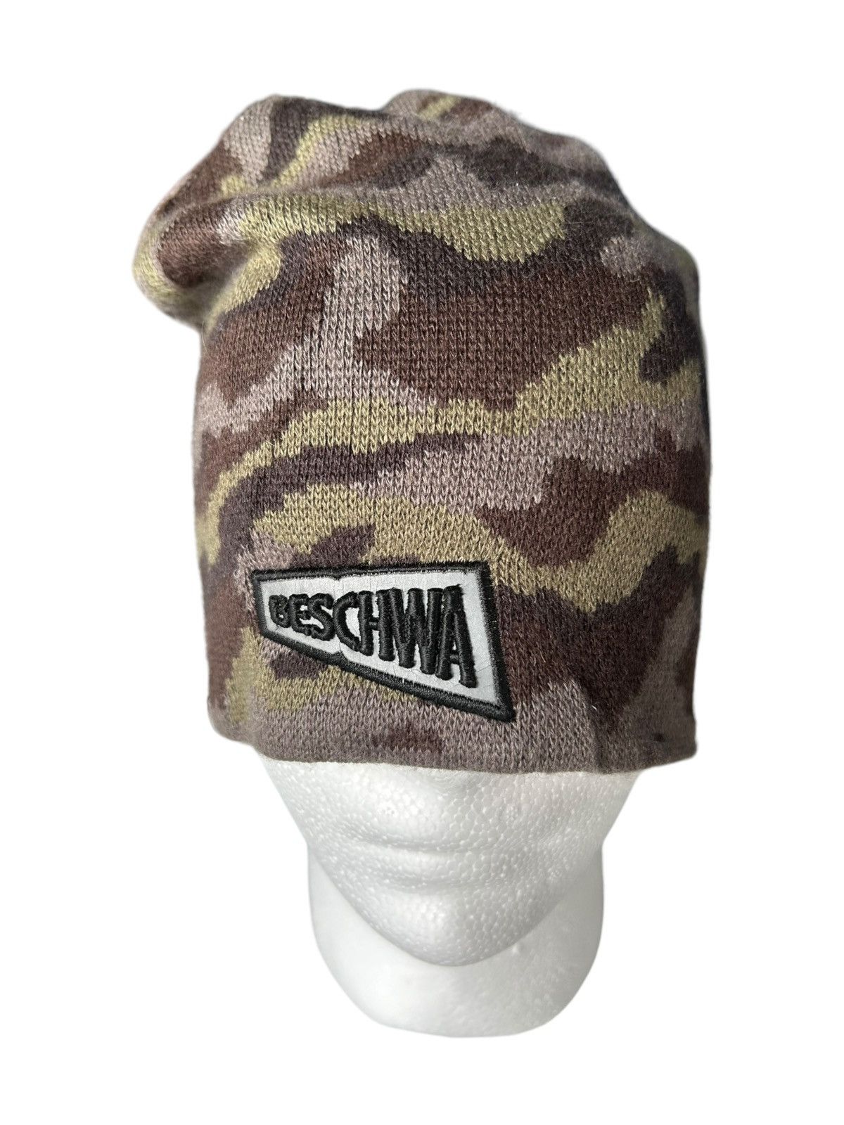 14th Addiction × Japanese Brand Vtg BESCHWA Camoo Design Beanie Hats Size ONE SIZE - 2 Thumbnail