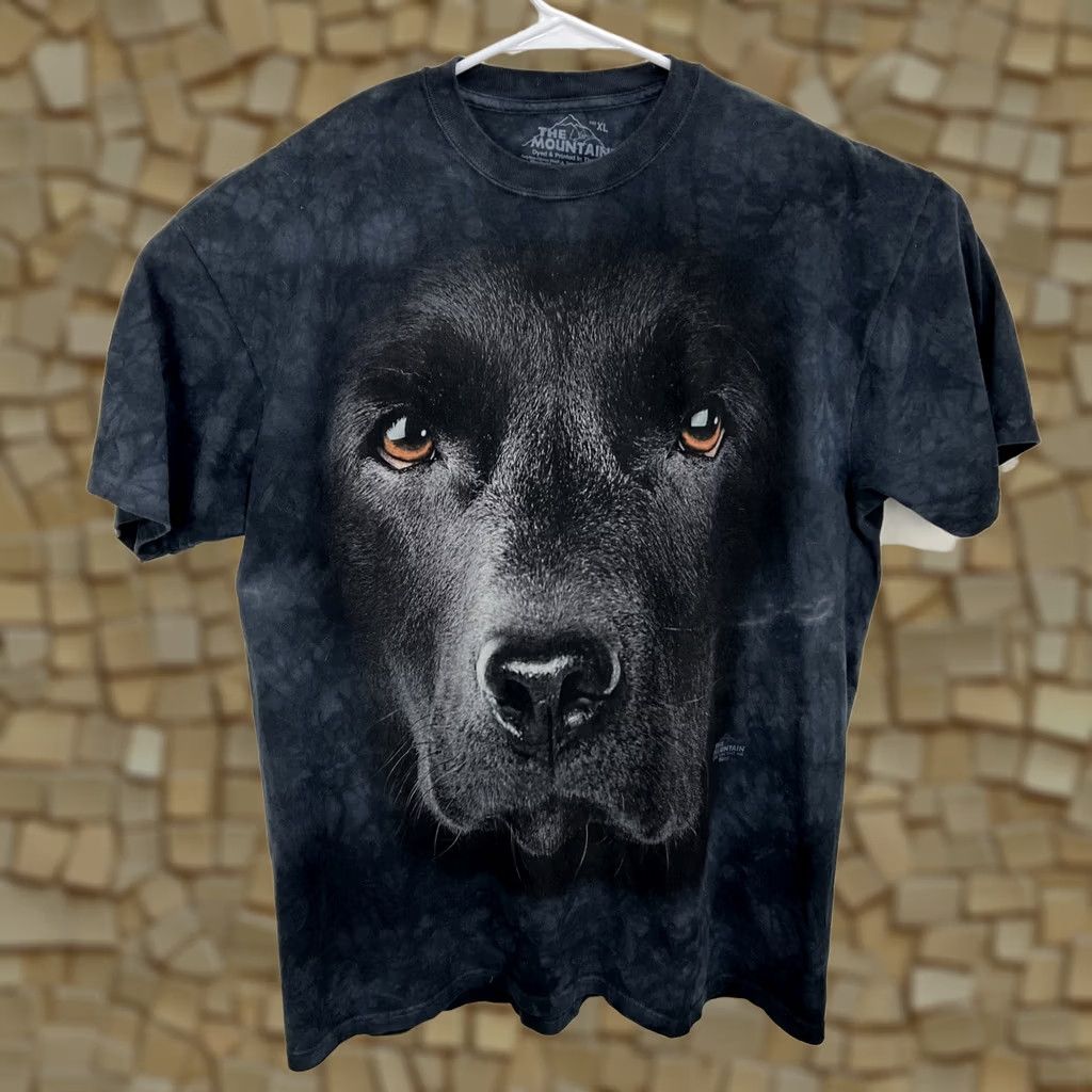 The Mountain The Mountain Big Black Lab Face Labrador Retriever Tie Dye T-Shirt Mens XL Size US XL / EU 56 / 4 - 1 Thumbnail