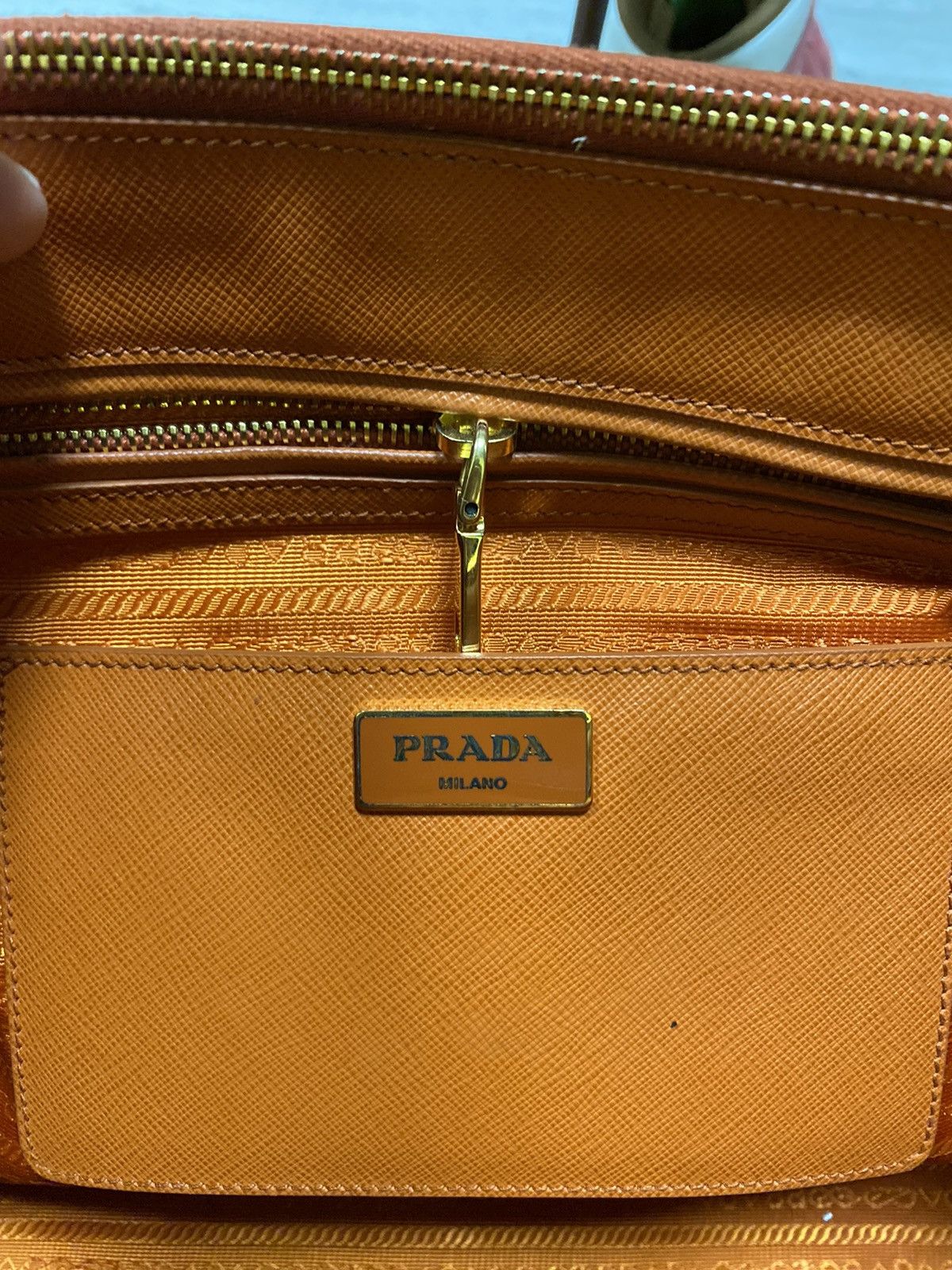 Prada Prada Milano Leather Saffiano selfbridge tote double zip bag Size ONE SIZE - 12 Thumbnail