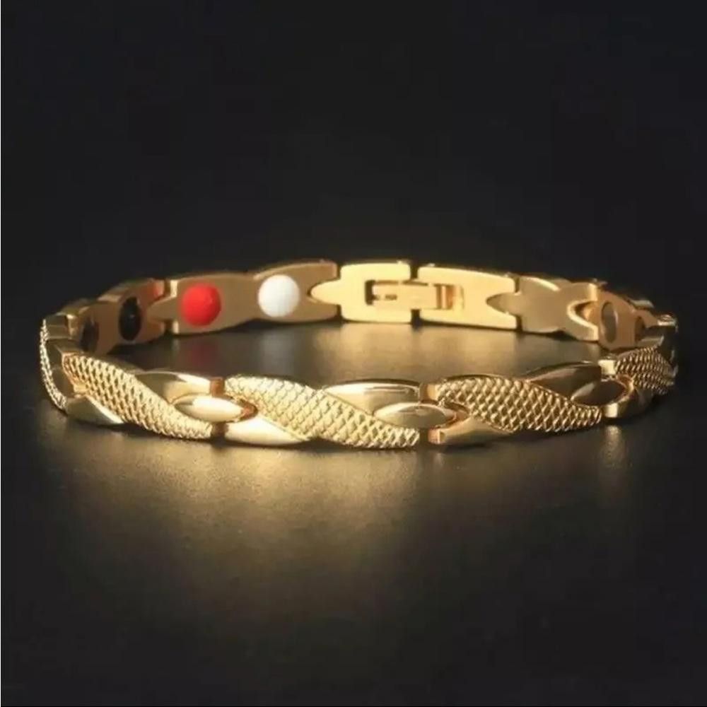 Designer Health Bracelet Arthritis Bio Therapy Chronic Pain Relief Size ONE SIZE - 7 Thumbnail