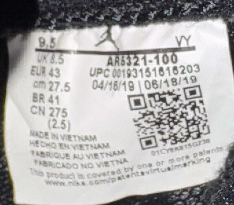 Jordan Brand Nike Air Jordan 1 React High Grey Fog AR5321-100 - Size 9.5 Size US 9.5 / EU 42-43 - 9 Thumbnail