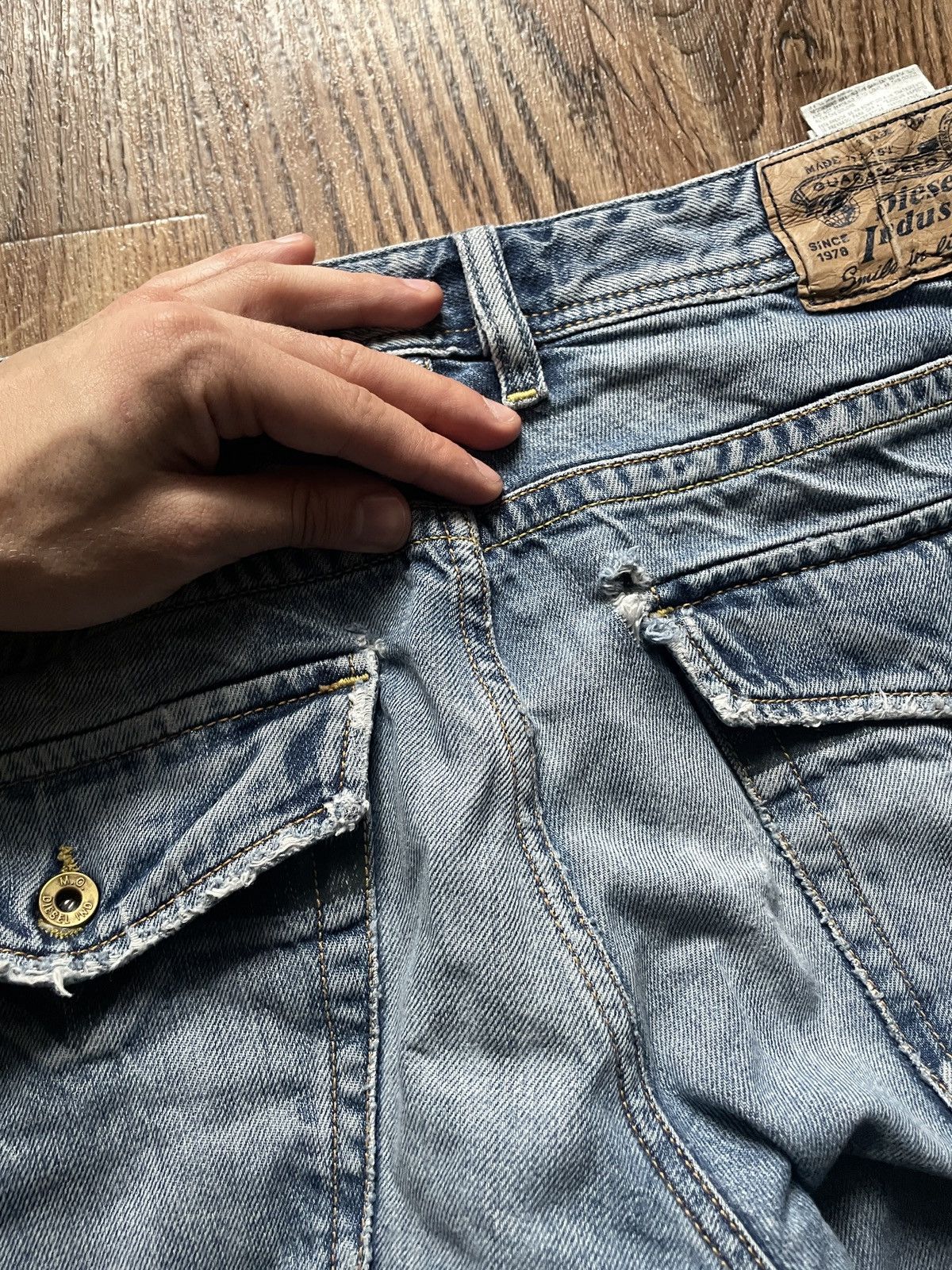Diesel Y2K Diesel RUKY Jeans Boot Cut Button Fly Distressed Size US 32 / EU 48 - 12 Thumbnail