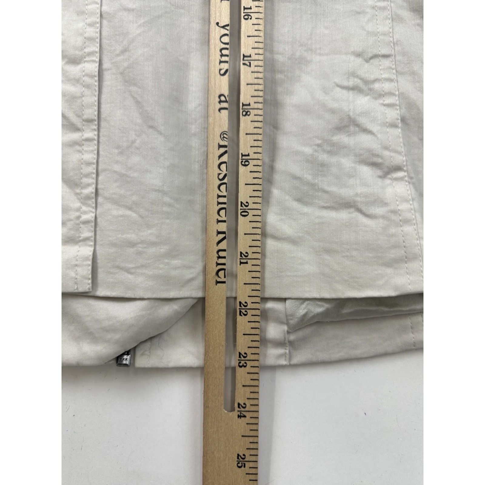 Eileen Fisher Eileen Fisher Jacket Womens Small Beige Polished Ramie Stretch Full Zip Coat Size S / US 4 / IT 40 - 7 Thumbnail