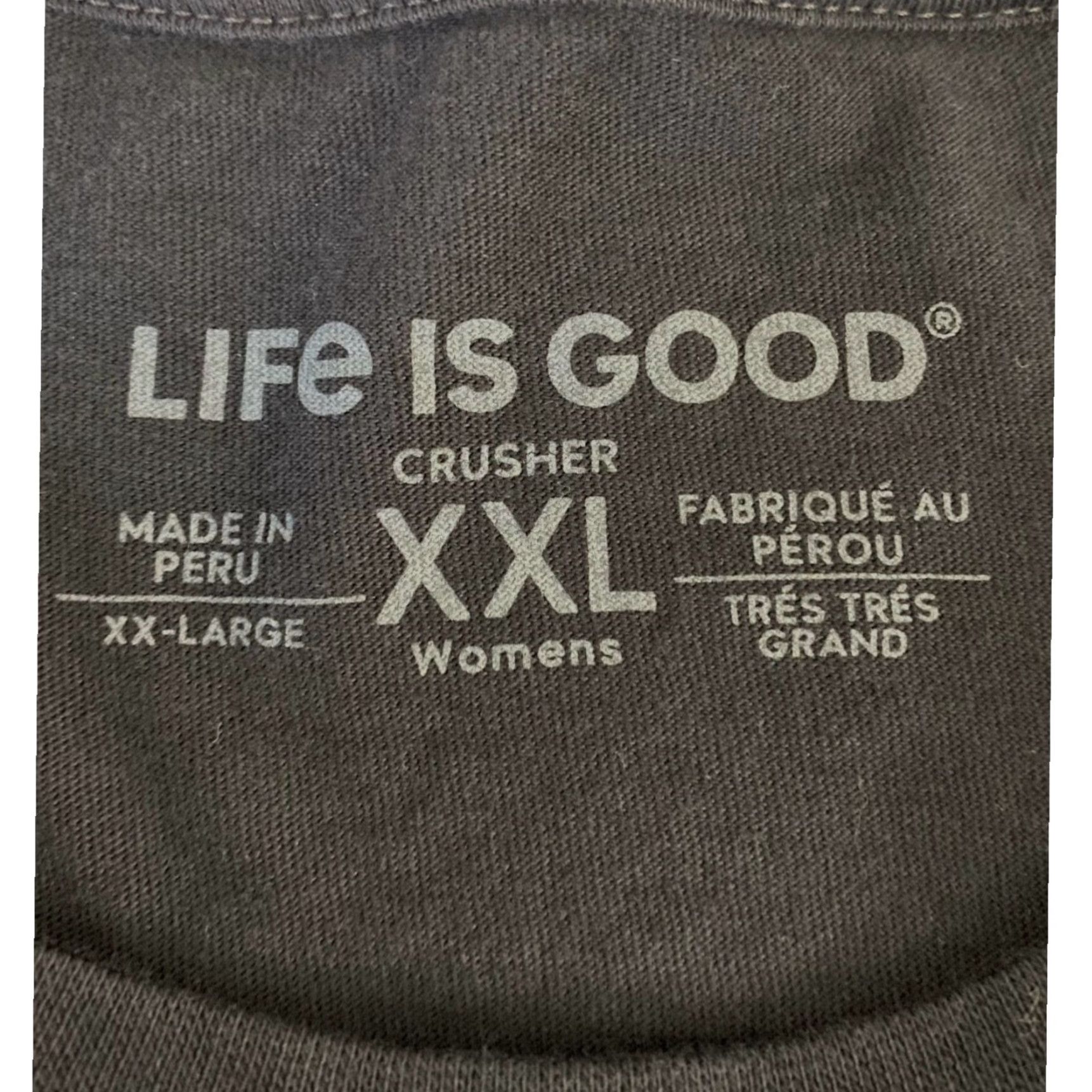 Life is Good VINTAGE LIFE IS GOOD Eat Drink & Be Merry Crusher T Shirt Christmas Black Womens XXL Size XXL / US 16-18 / IT 52-54 - 3 Thumbnail