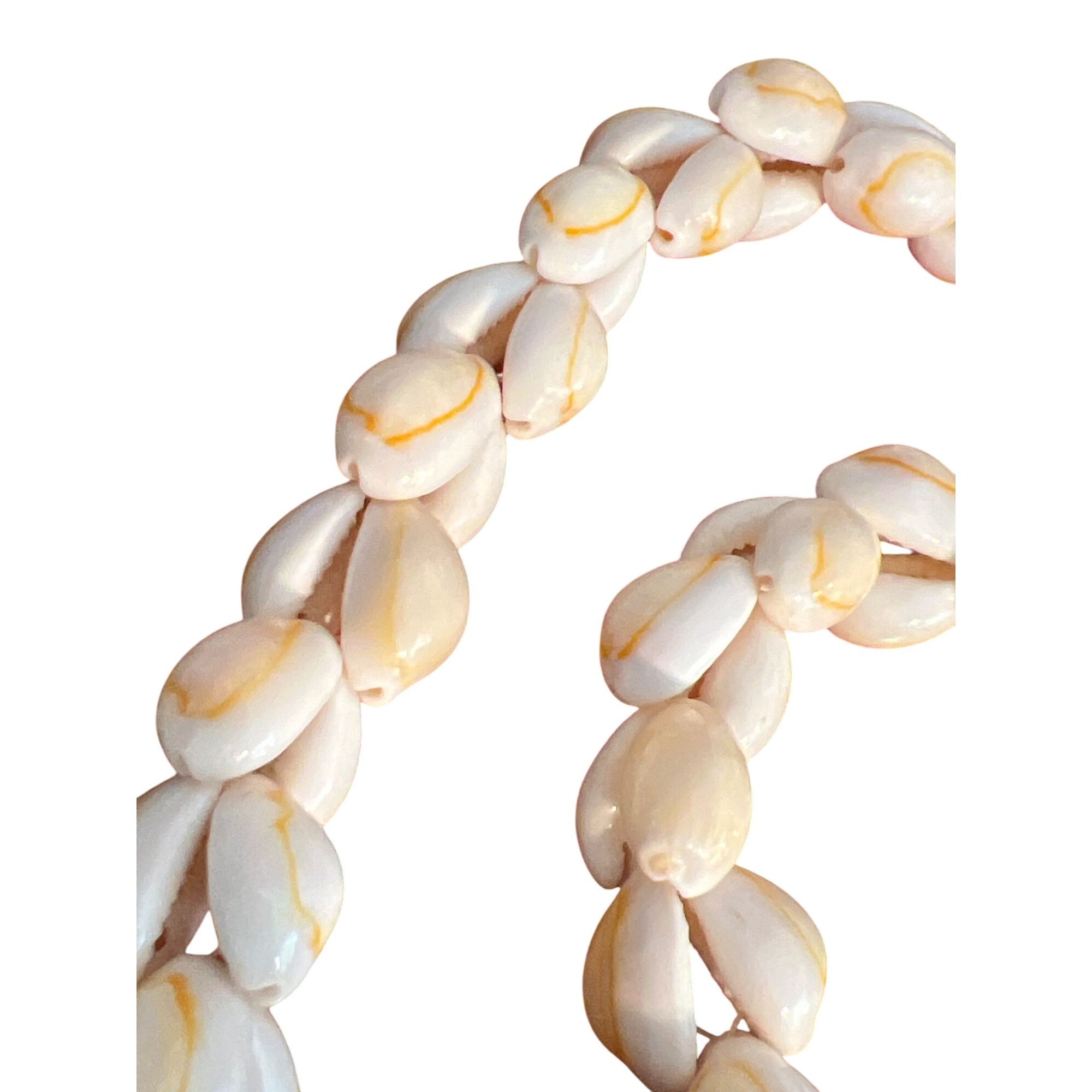 Other Vintage Cowrie Shell Necklace Yellow Accents Ocean Surfer Ha Size ONE SIZE - 3 Thumbnail