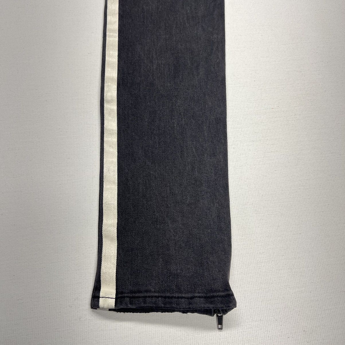 Pacsun Pacsun Jeans Black Stacked Skinny Drawstring Zip Side Stripe Size US 30 / EU 46 - 16 Thumbnail