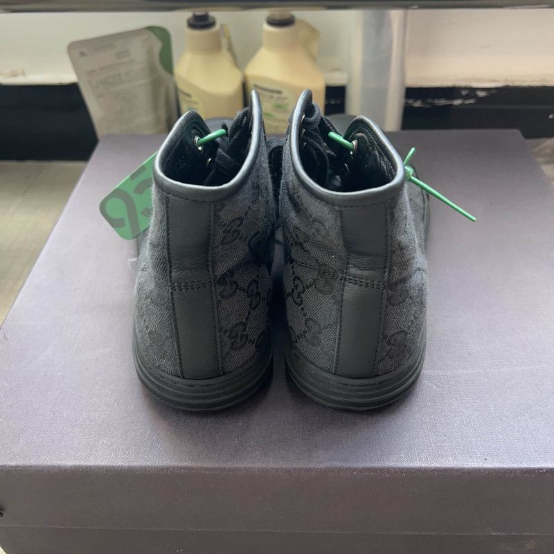 Gucci Gucci Retro GG Canvas High-Top Sneakers - Size US 8.5 / EU 41-42 - 3 Thumbnail