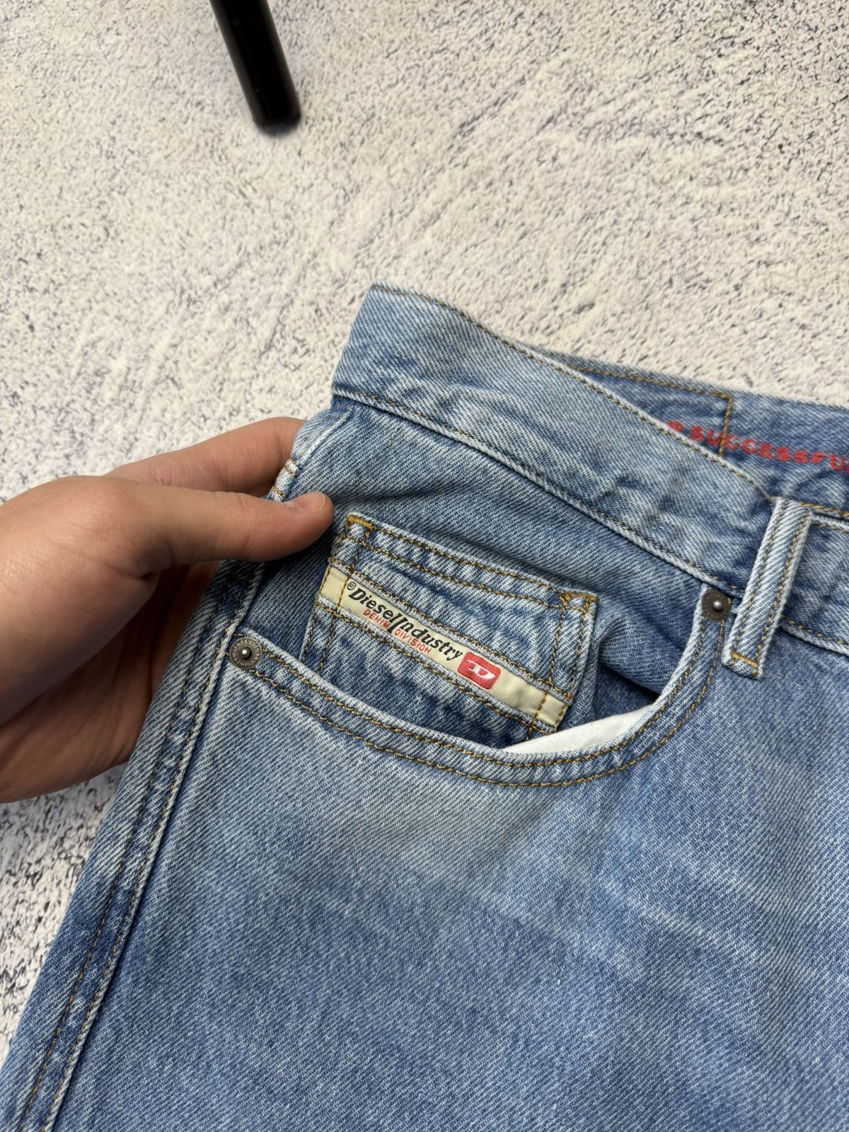 Diesel Vintage Crazy Diesel Jeans Mini Logo Y2K USA Size US 32 / EU 48 - 20 Thumbnail
