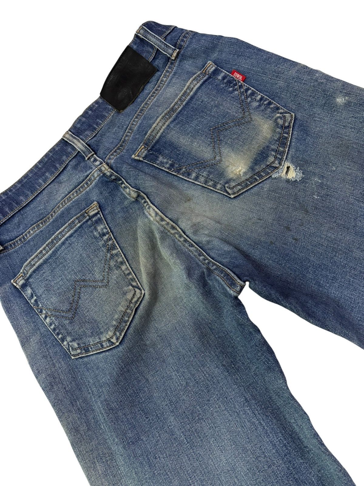 Edwin Vintage Edwin 403 Japan Distressed Jeans Size US 30 / EU 46 - 5 Thumbnail