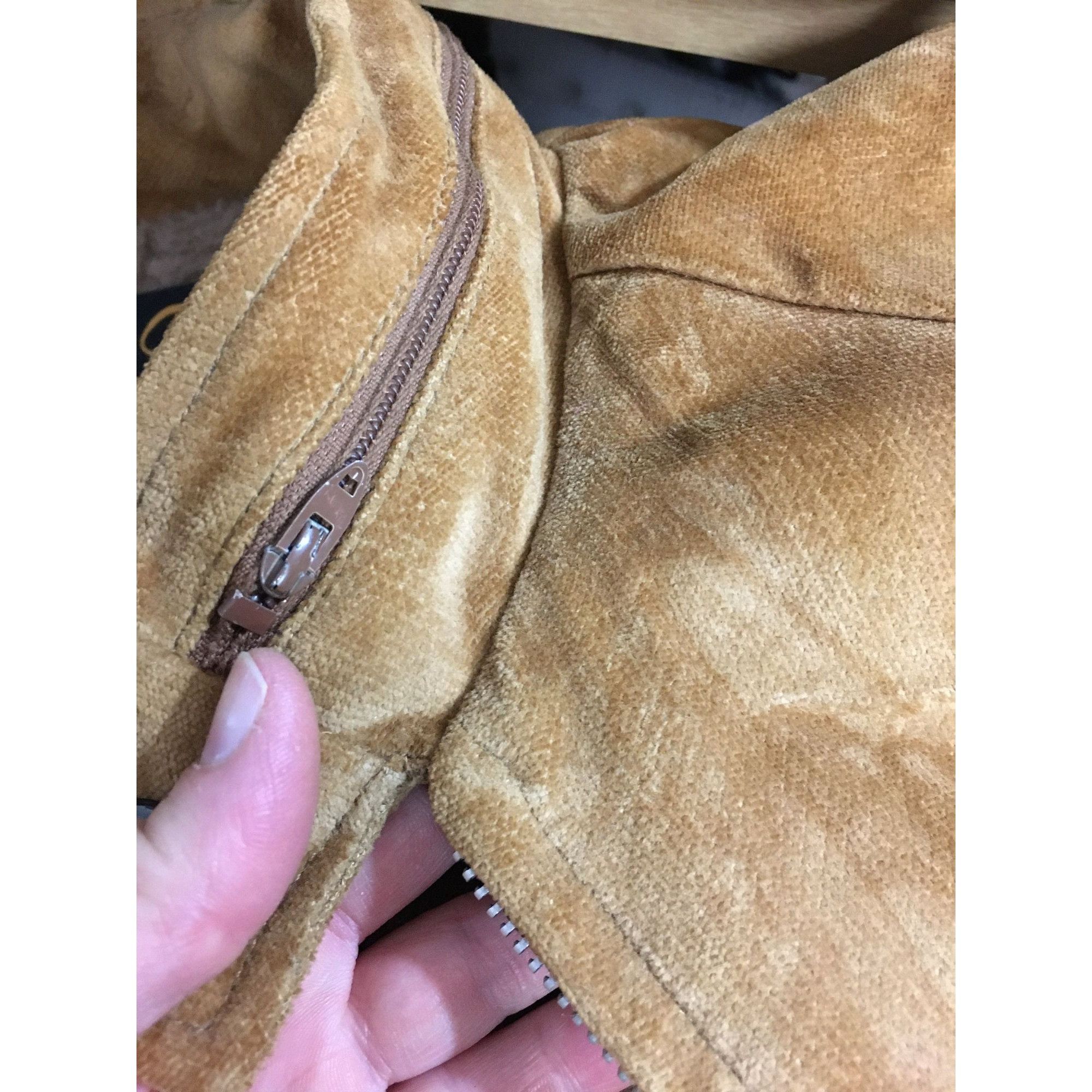 Other Vtg Cal Craft California Brown Velour VELVET Biker Jacket Size US S / EU 44-46 / 1 - 9 Thumbnail