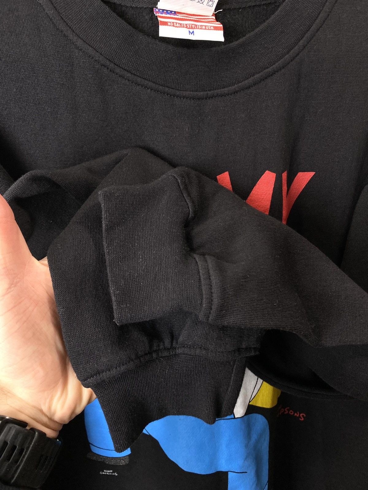 The Simpsons Rare! 99’ Vintage The Simpsons Kiss My Ass Sweatshirt Fox Size US M / EU 48-50 / 2 - 7 Thumbnail