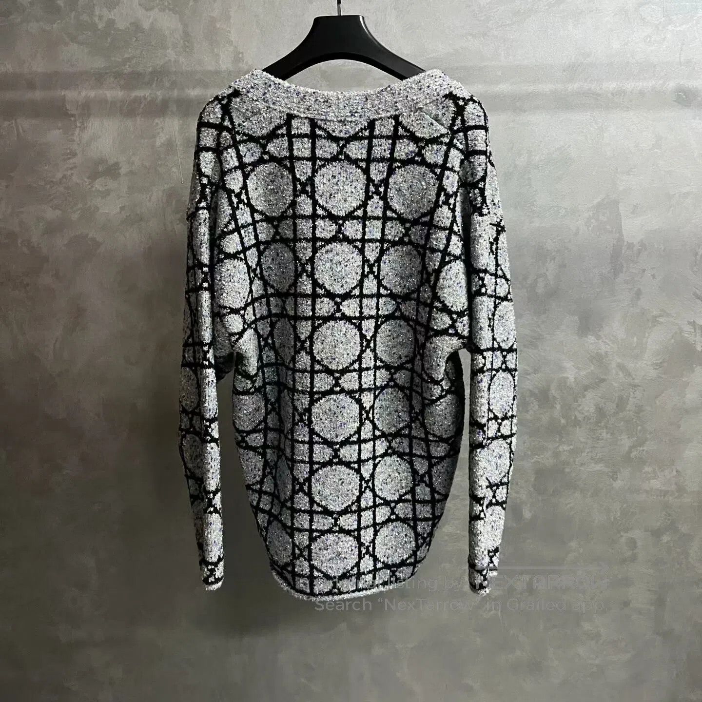 Dior Dior Tangui pattern V-neck long-sleeved cardigan knit swea Size US XS / EU 42 / 0 - 7 Thumbnail