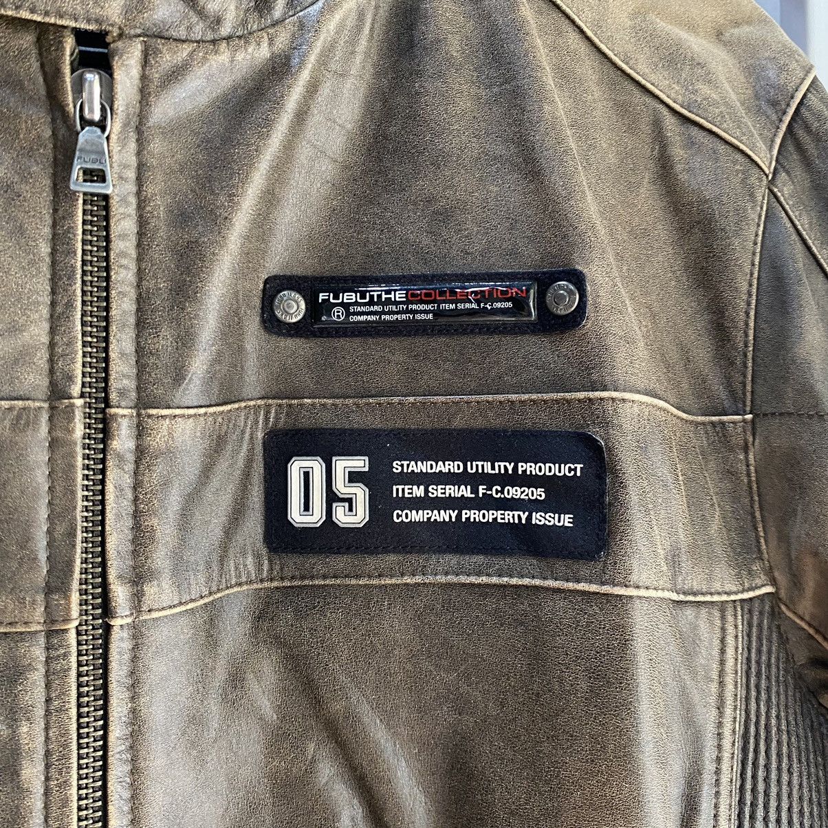 Fubu Vintage 80s 90s Genuine Leather FUBU Jacket Tupac Shakur Size US L / EU 52-54 / 3 - 7 Thumbnail