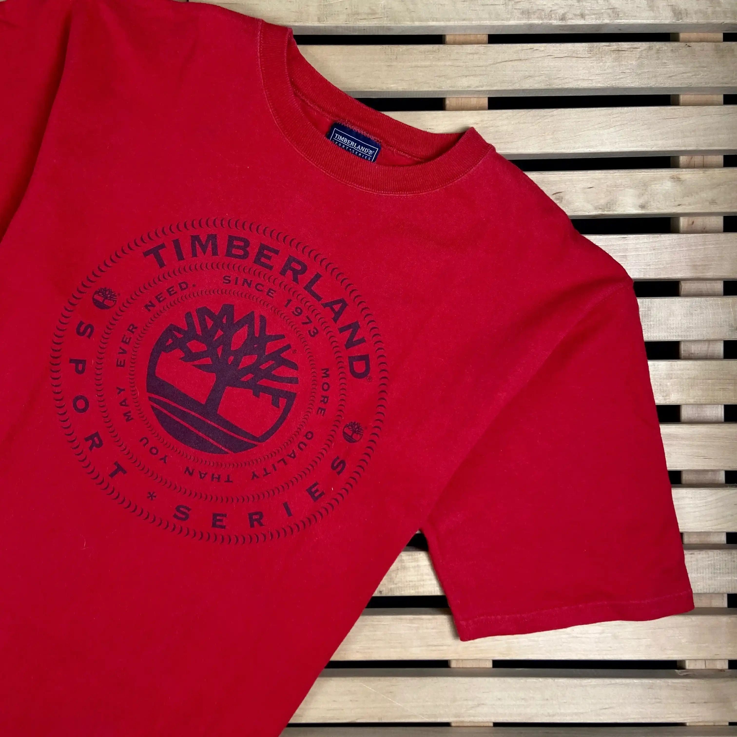 Timberland × Vintage Mens Vintage T Shirt Timberland Size S Size US S / EU 44-46 / 1 - 2 Thumbnail
