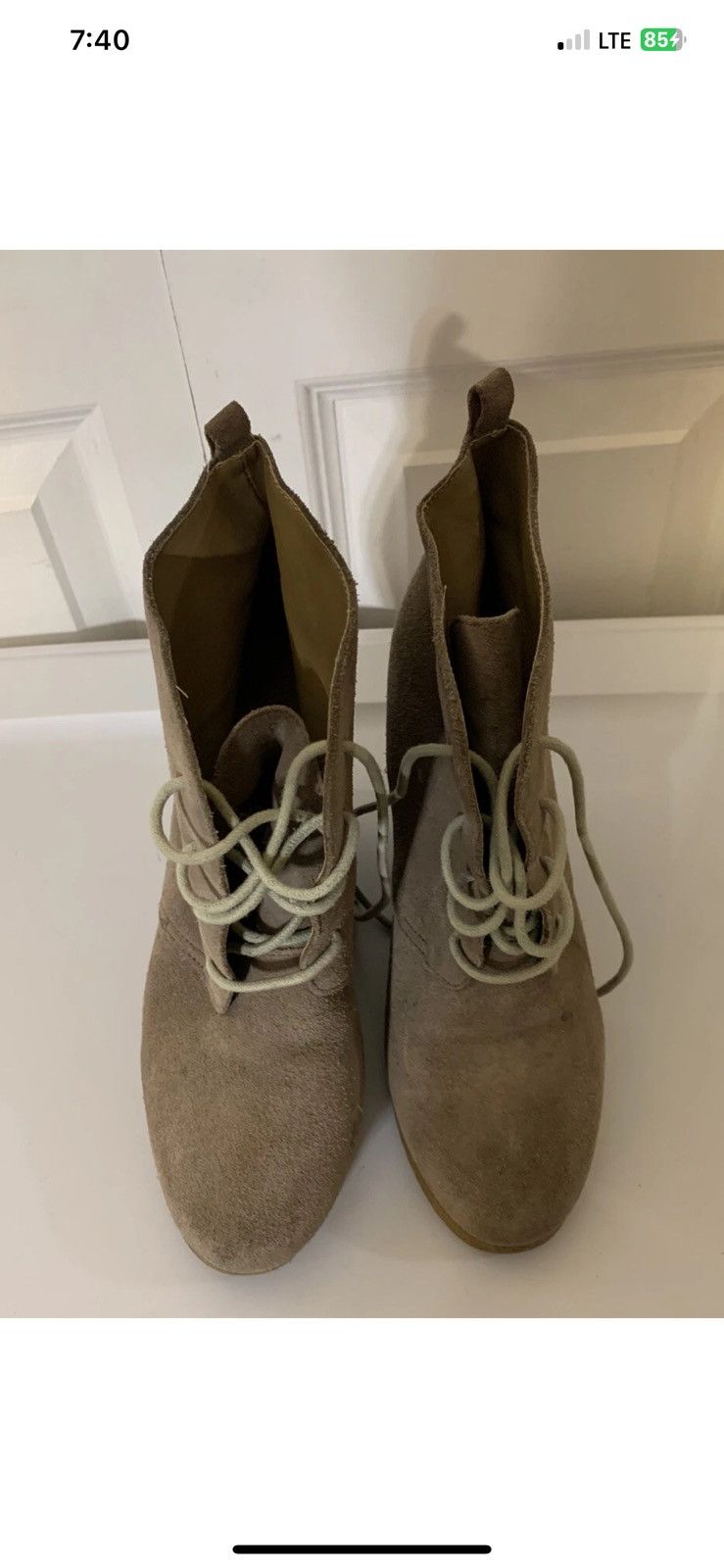 Steve Madden Steve Madden Women Sz 7.5M Brown Leather Wedge boots Danni Size US 7.5 / IT 37.5 - 4 Thumbnail