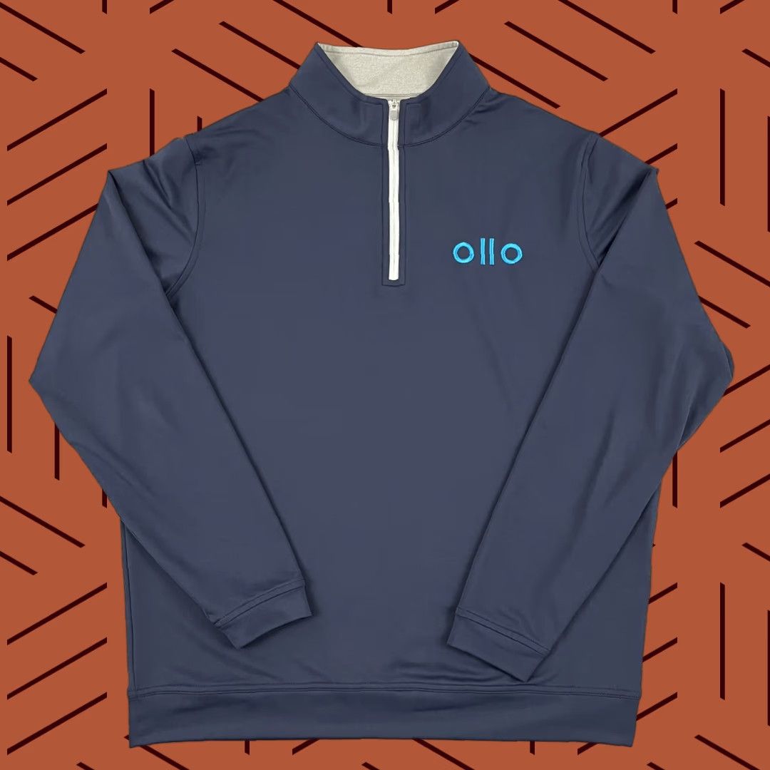 Peter Millar PETER MILLAR Pullover Mens Large Navy Blue 1/4 Zip Golf Preppy Size US L / EU 52-54 / 3 - 1 Thumbnail