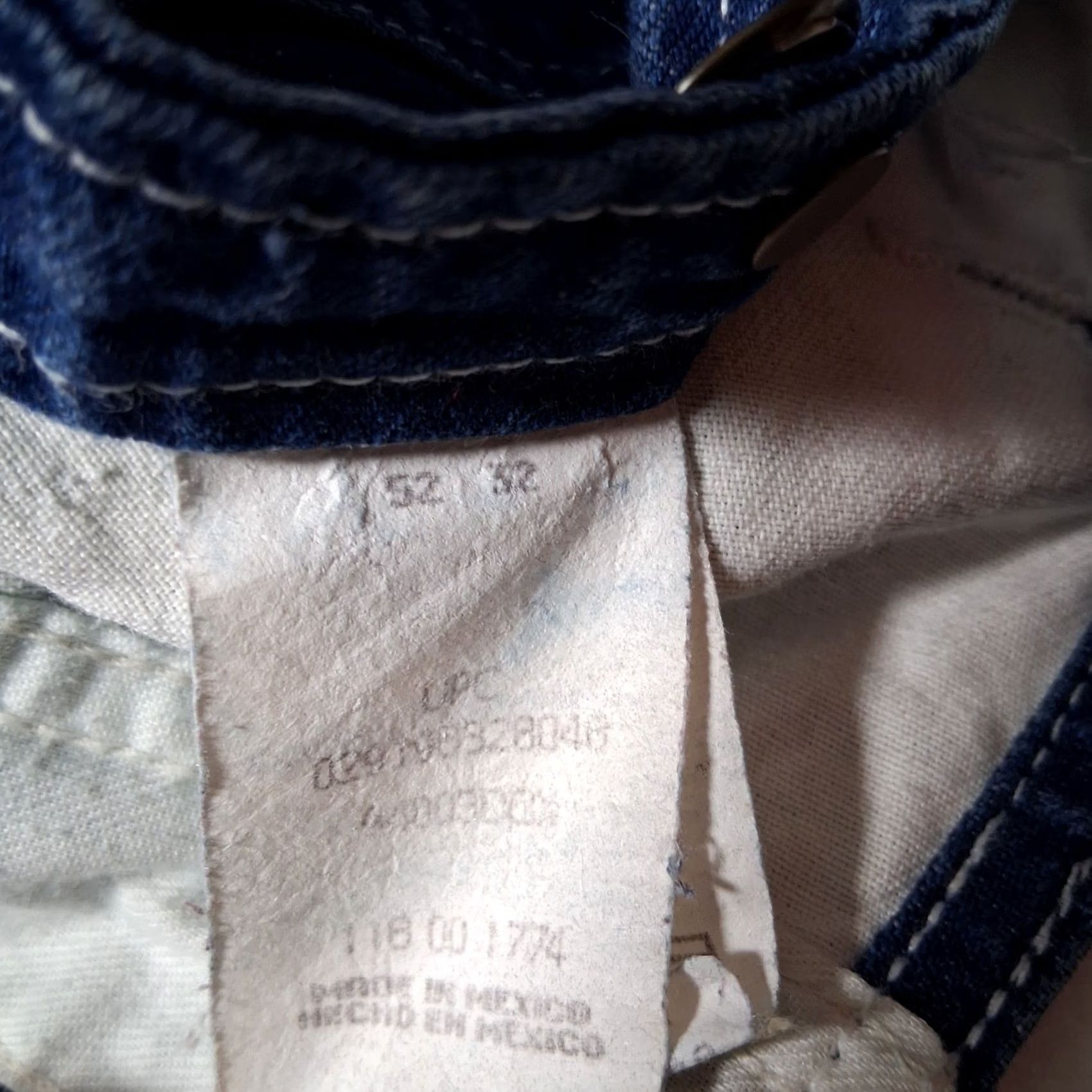 Walls Walls Workwear Overalls Men 52x31 Blue Jean Denim Carpenter Work Bibs Dark Wash Size US 36 / EU 52 - 4 Thumbnail