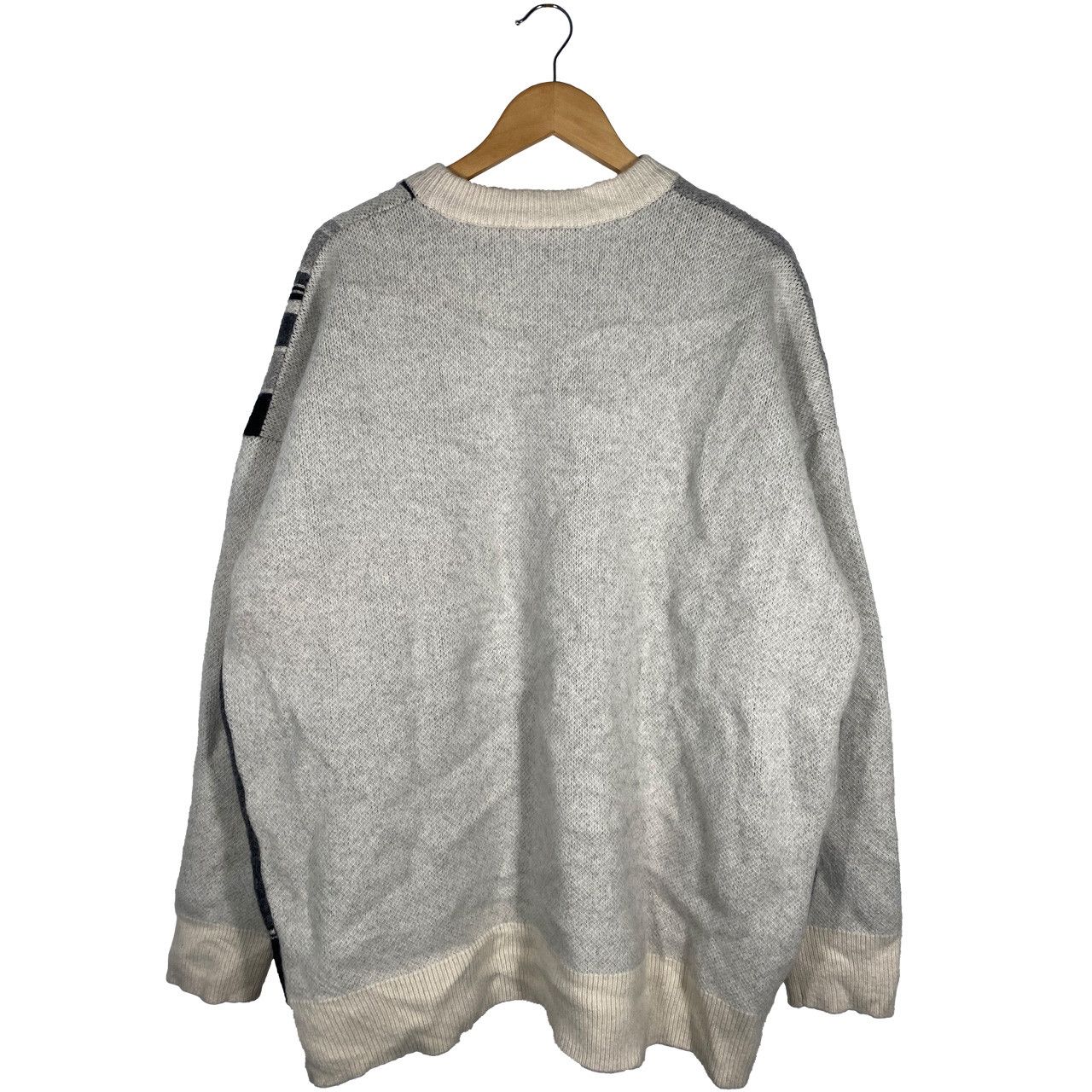 WE11DONE WE11DONE Ivory Flat Chain Graphic Jacquard Sweater Size US L / EU 52-54 / 3 - 2 Thumbnail