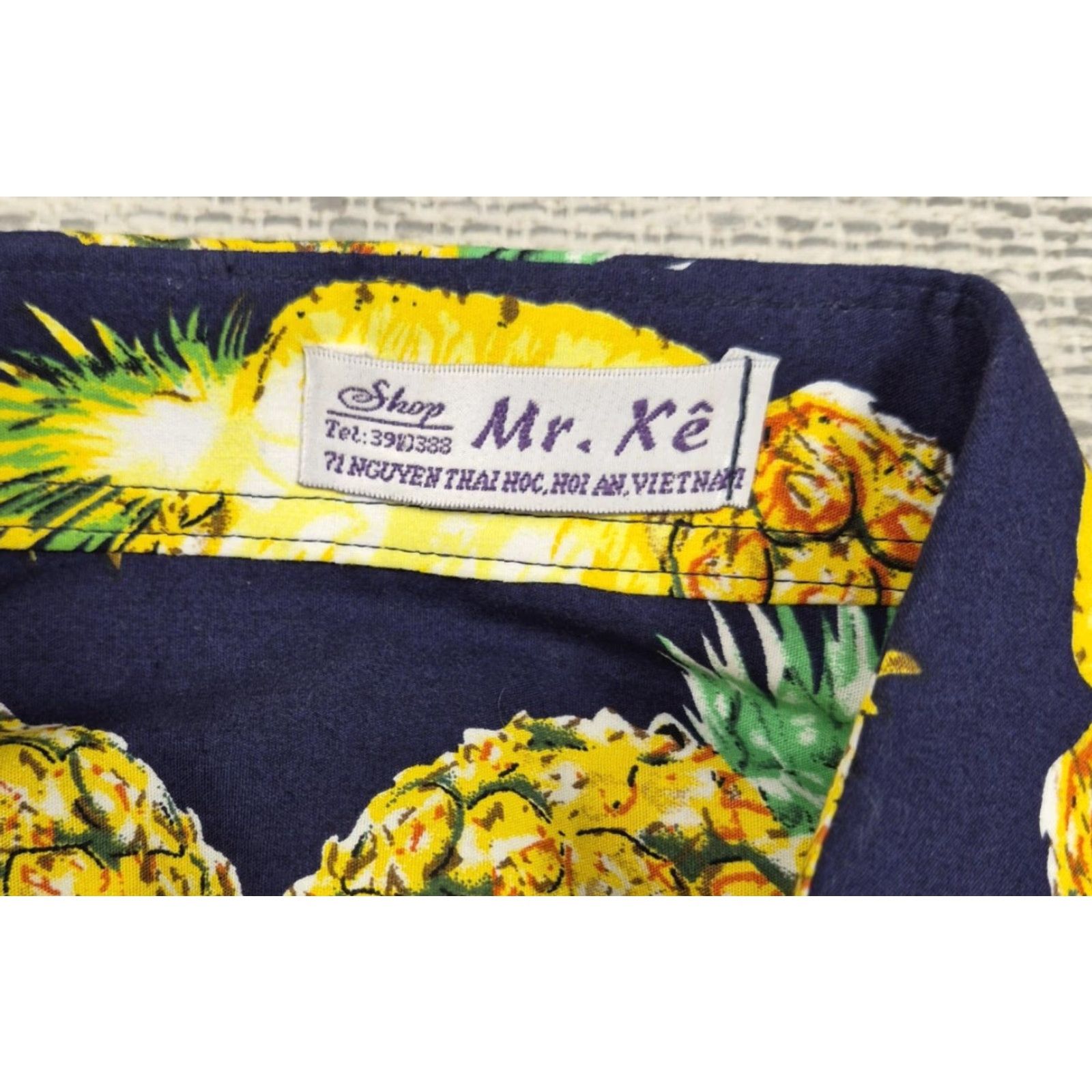 Vintage VTG Mr. Xe Shirt Mens M Button Up Pineapple Hawaiian Aloha Long Sleeve Floral Xé 90s Beach Tropical Vintage Size US M / EU 48-50 / 2 - 5 Thumbnail