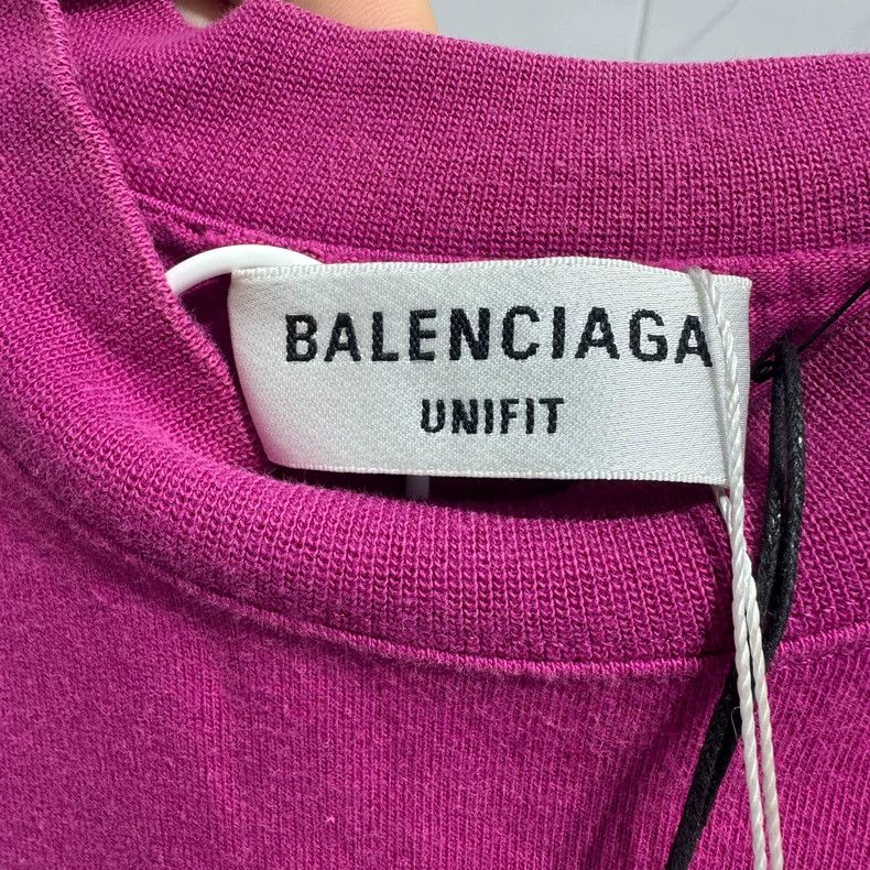 Balenciaga Balenciaga Grape Purple Distressed Hole Sleeve 3B Destroye Size US S / EU 44-46 / 1 - 3 Thumbnail