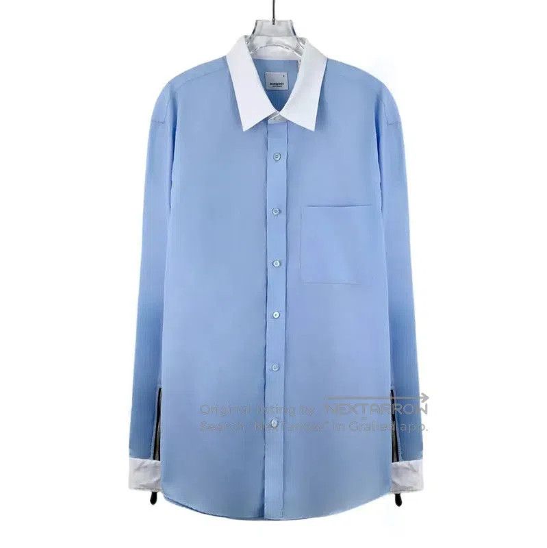 Other Burberry Light Blue Cotton Women's Shirt. Size XXS / US 00 / IT 34 - 1 Thumbnail