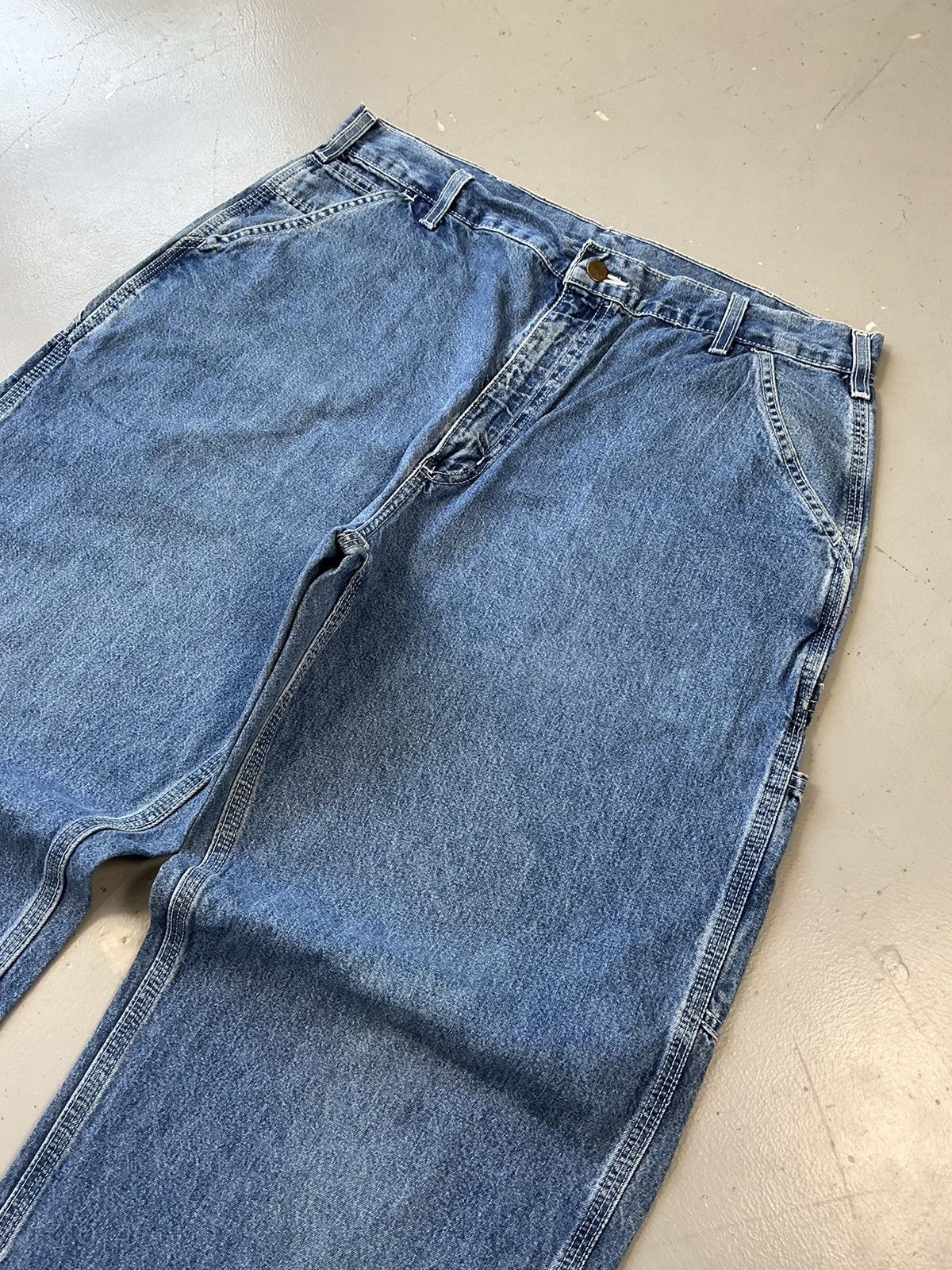 Carhartt × Vintage Vintage Carhartt B13 DST carpenter denim Size US 36 / EU 52 - 3 Thumbnail
