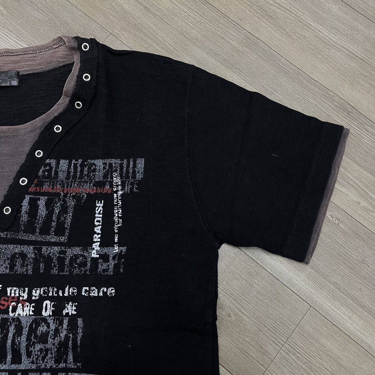 If Six Was Nine × KMRii × Le Grande Bleu (L.G.B.) Crazy Y2K Collins Poem Gothic Lolita Punks LGB Style Tee Size US M / EU 48-50 / 2 - 6 Thumbnail