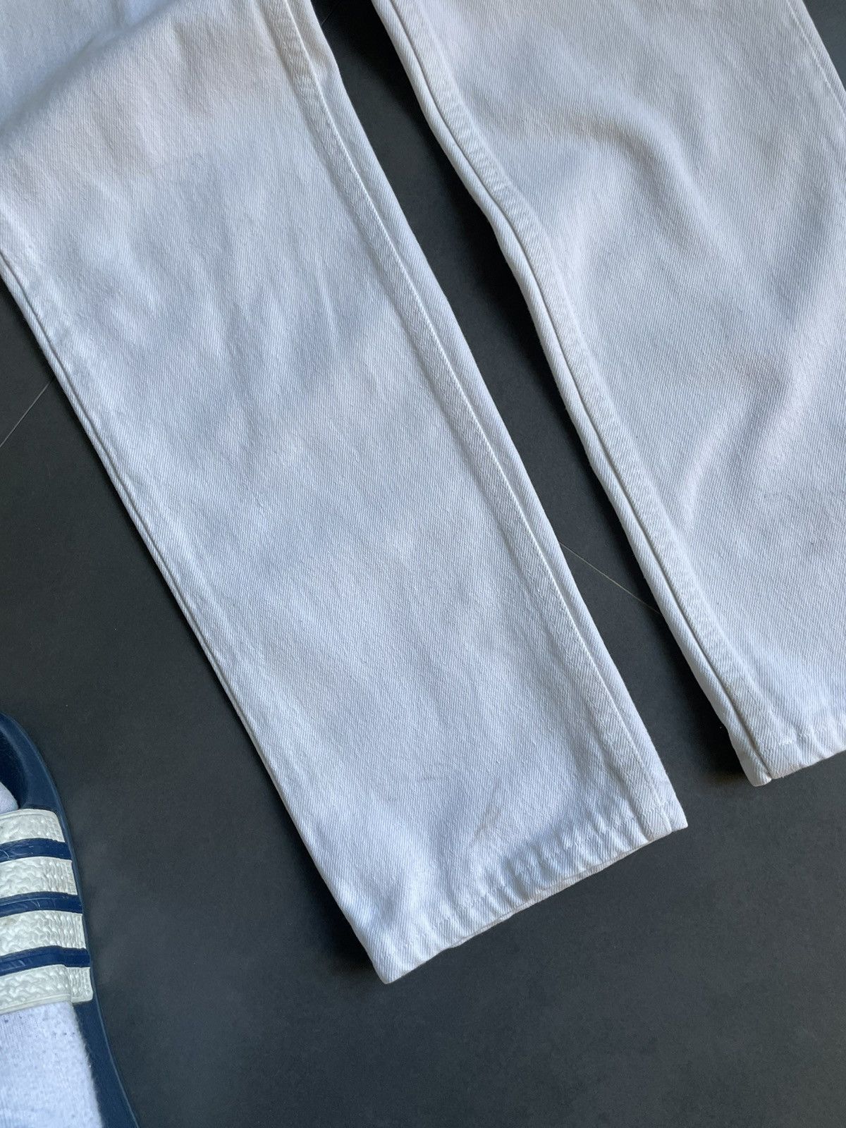 Levi's Vintage Levi’s Baggy White Perfect Faded Jeans Size 28" / US 6 / IT 42 - 6 Thumbnail