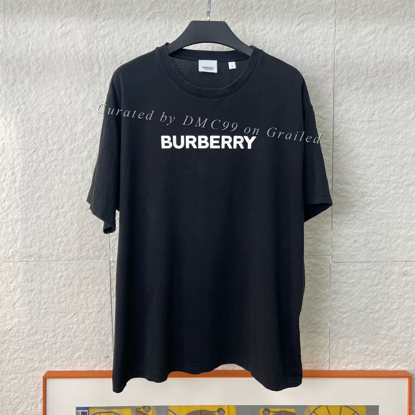 Burberry Burberry Black Chest Logo Short-Sleeve Size US L / EU 52-54 / 3 - 1 Thumbnail
