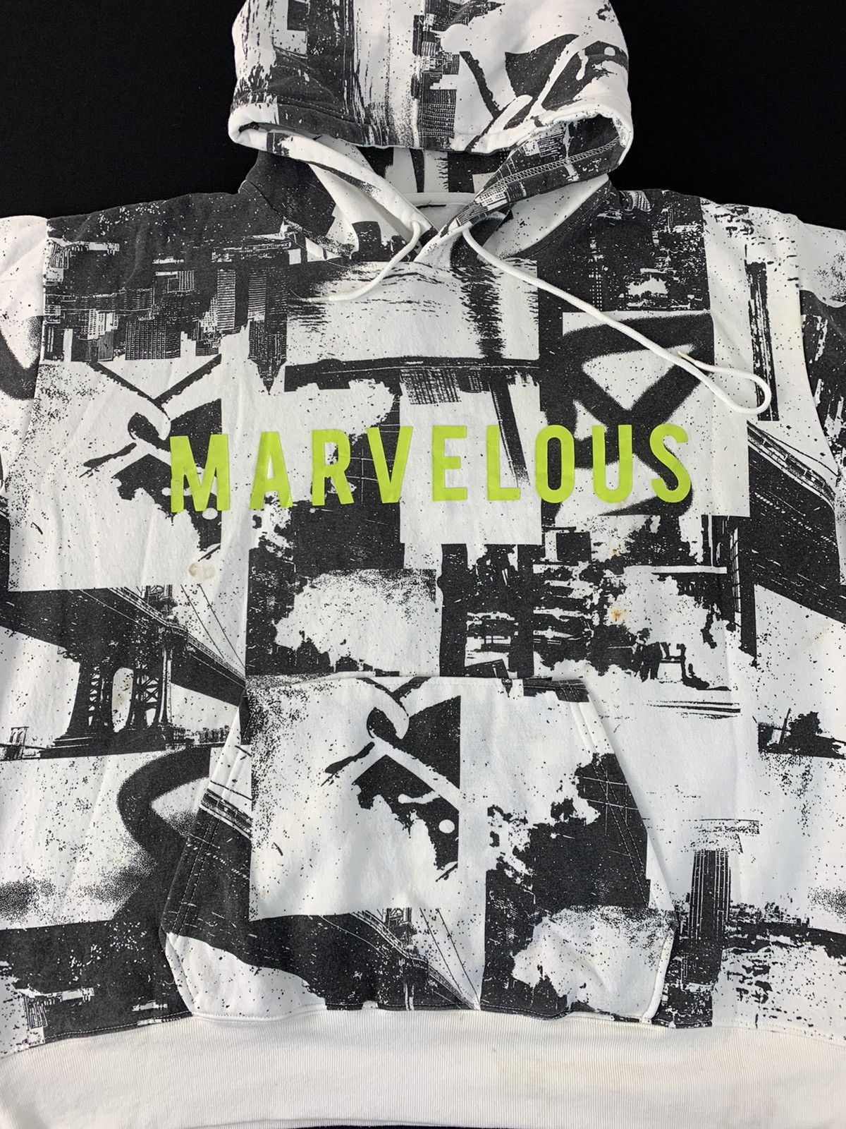 Japanese Brand Hype Marvelous All Over Printed Design Hoodies Streetwear Size US XXL / EU 58 / 5 - 3 Thumbnail