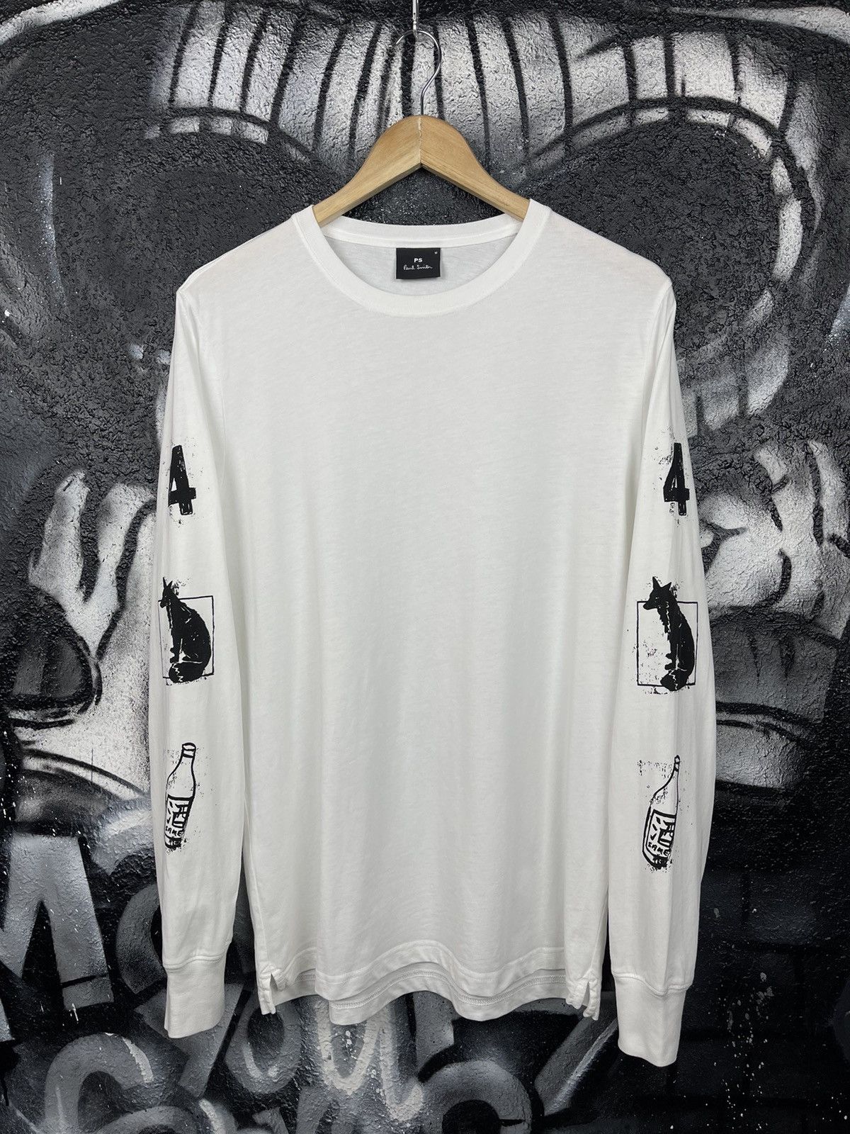 Paul Smith Paul Smith White Cotton Long Sleeve T-Shirt Men’s Size M Size US M / EU 48-50 / 2 - 6 Thumbnail