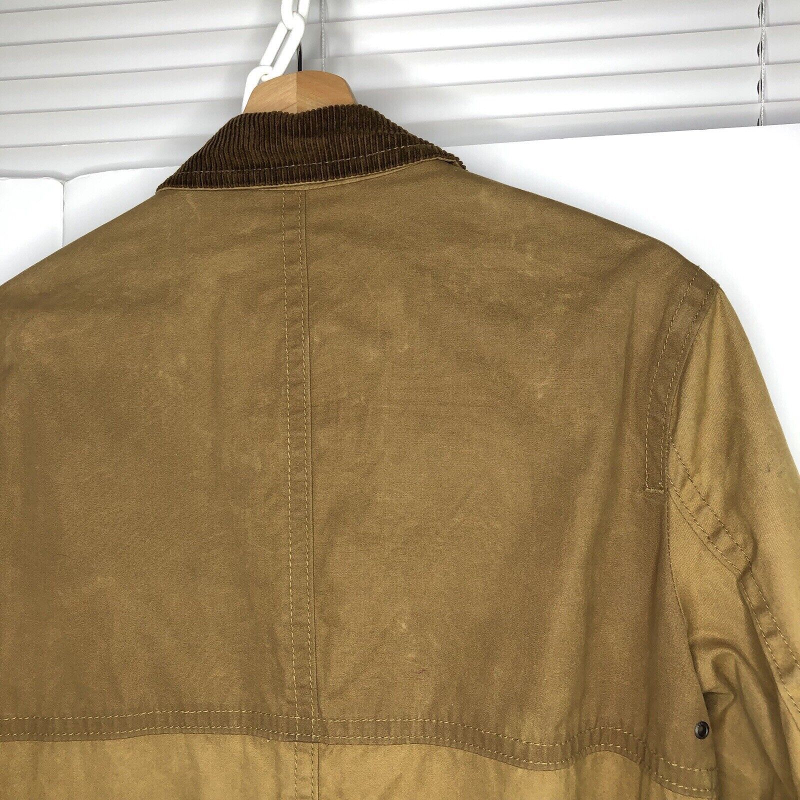 American Eagle Outfitters AEO Jacket Men S/P Chore Barn Coat Tan Corduroy Full Zip Vtg Size US S / EU 44-46 / 1 - 12 Thumbnail