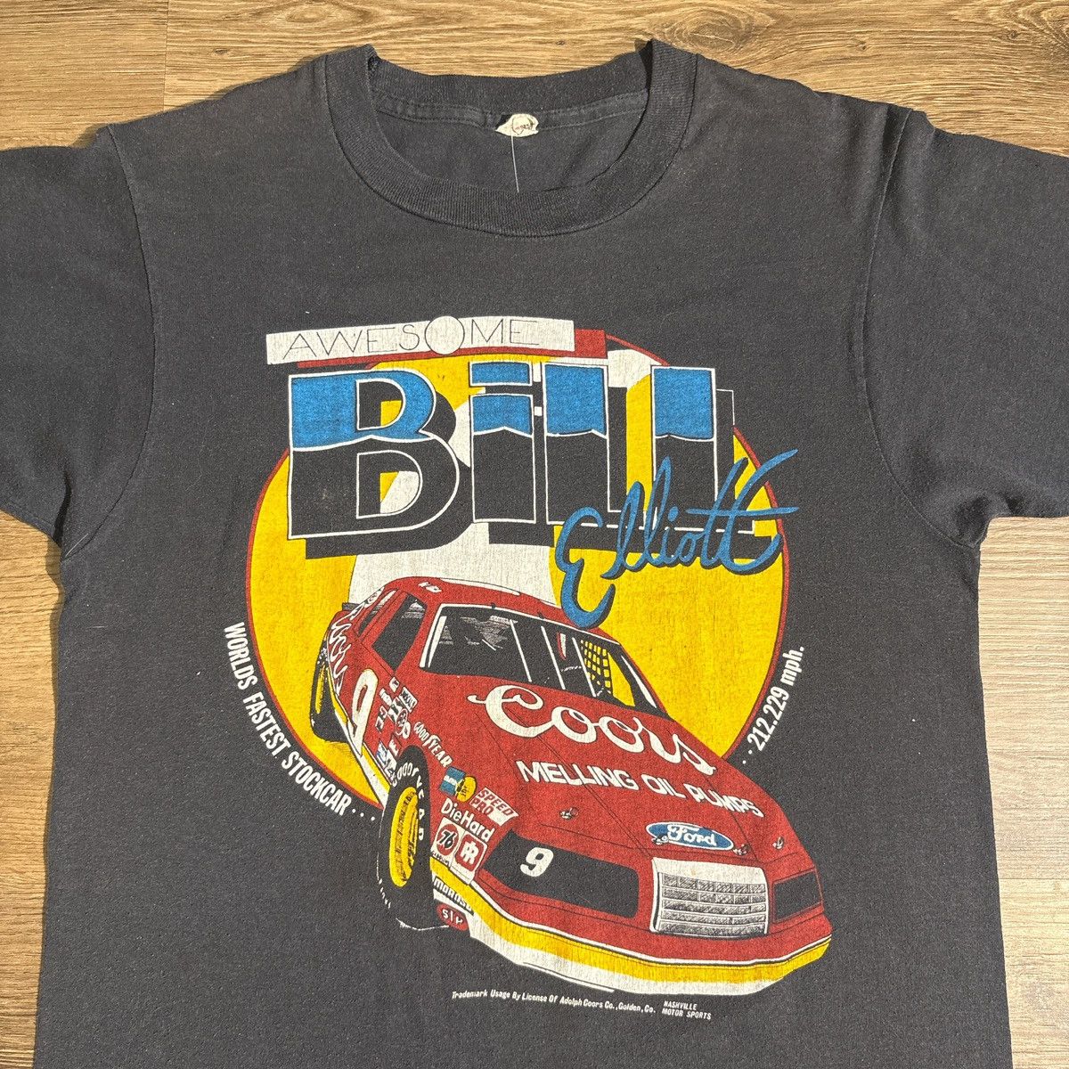 NASCAR Vintage 80s Bill Elliott NASCAR Tee Size M Size US M / EU 48-50 / 2 - 2 Thumbnail